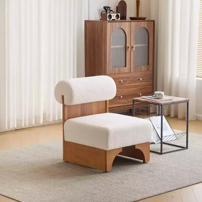 Banc d'entrée innovant en rotin tressé Japandi avec pied en bois de êne naturel｜Homary