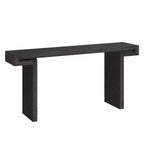 Console de Ferme Rustique 60 po, Table d'Entrée Étroite Effet Bois Vieilli pour Salon, Couloir