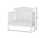 Ensemble de chambre de bébé 3 pièces, comprend un lit de bébé évolutif 4-en-1 et une table à langer