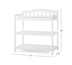 Ensemble de chambre de bébé 3 pièces, comprend un lit de bébé évolutif 4-en-1 et une table à langer