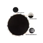 Miroir Mural Rond Ondulé Moderne