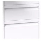 Bureau d'ordinateur de 57 pouces avec classeur, plateau de clavier, bureau d'ordinateur noir et blanc en acier avec 5 tiroirs, bureau de direction avec prises de courant