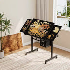 JVNOXK 1000 pieces Jigsaw Puzzle metal Table board for adults gift with 4 trays and 2 Drawers
