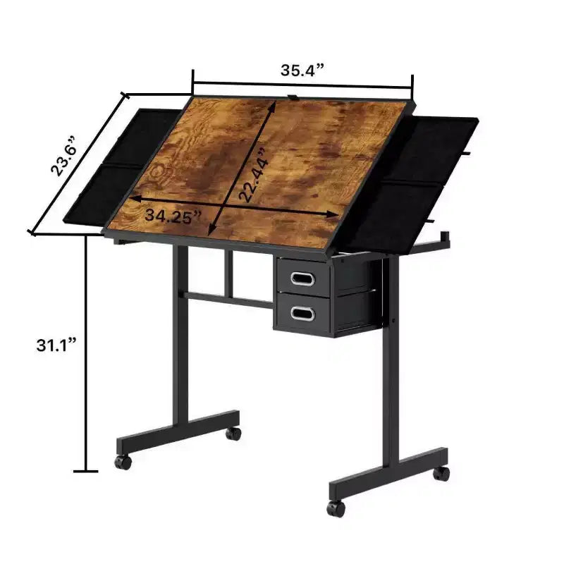 Table de puzzle de 1000 pièces avec 4 plateaux et 2 tiroirs pour adultes – Cadeau