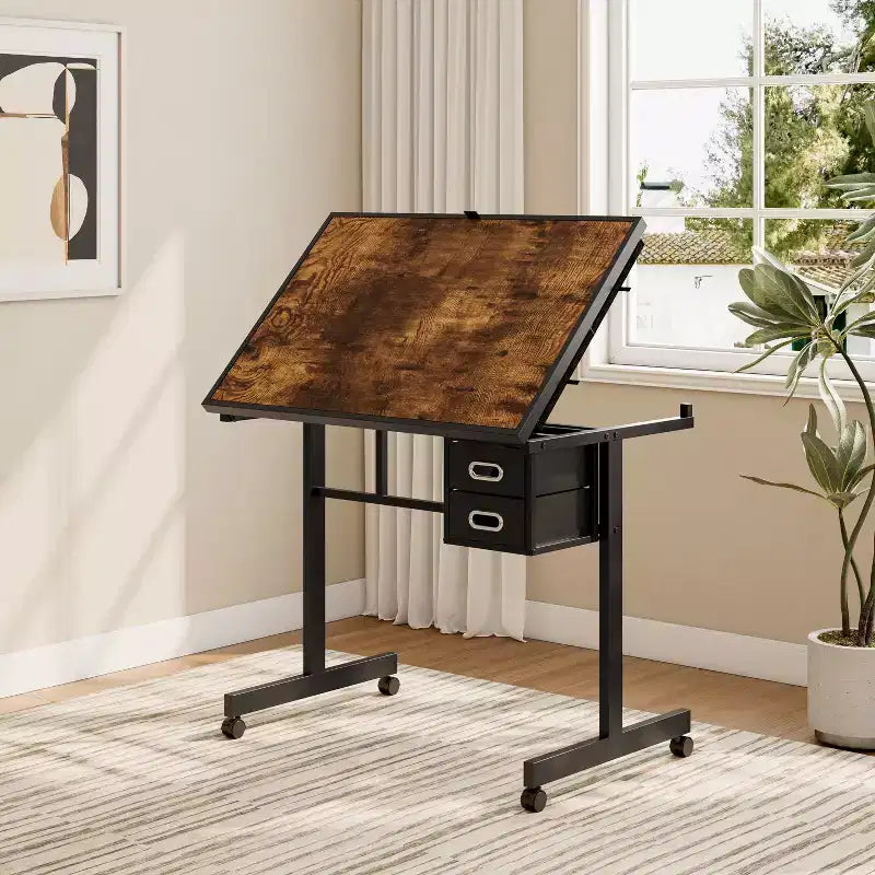 Table de puzzle de 1000 pièces avec 4 plateaux et 2 tiroirs pour adultes – Cadeau
