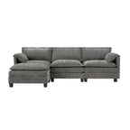 Canapé Cloud 3 places de style Mid-Century Modern avec coussins double épaisseur, canapé rembourré confortable pour salon, chambre