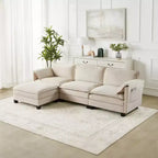 Canapé Cloud 3 places de style Mid-Century Modern avec coussins double épaisseur, canapé rembourré confortable pour salon, chambre