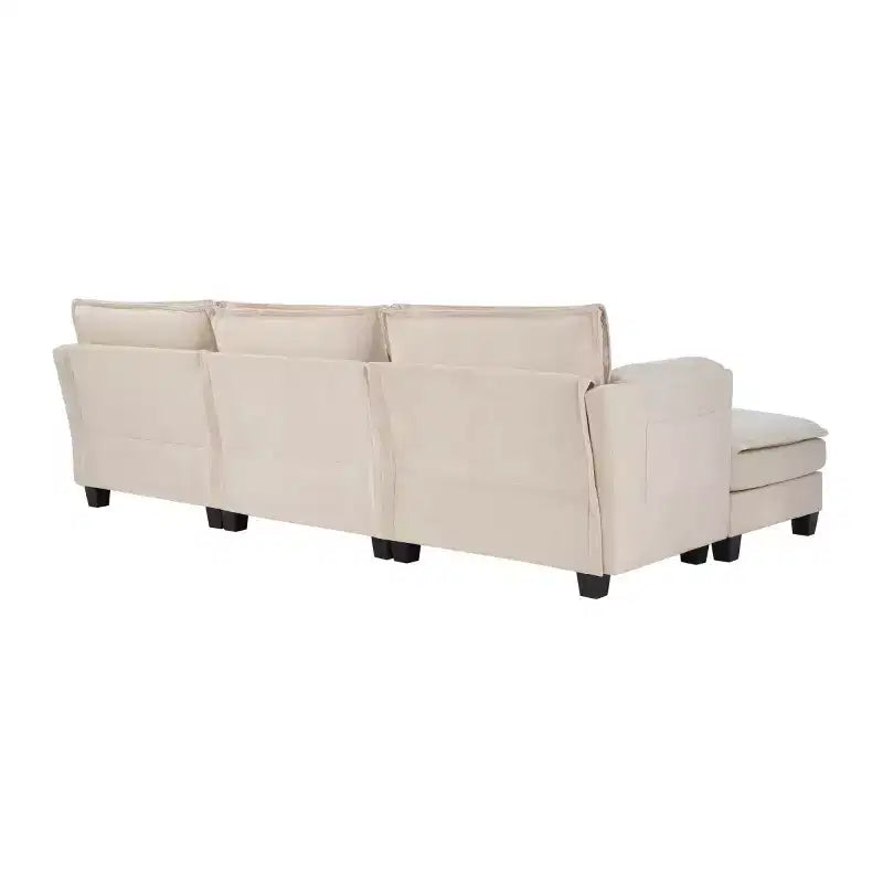 Canapé Cloud 3 places de style Mid-Century Modern avec coussins double épaisseur, canapé rembourré confortable pour salon, chambre
