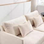 Canapé moderne en chenille de 175 cm, canapé 2 places avec coussin d'assise amovible pour salon, appartement, chambre à coucher