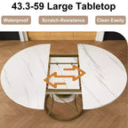 Table d'appoint moderne avec tiroir - Table de chevet pour chambre et salon, MDF aspect bois rustique et plateau en verre trempé, table d'appoint de style industriel