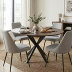Table d'appoint moderne avec tiroir - Table de chevet pour chambre et salon, MDF aspect bois rustique et plateau en verre trempé, table d'appoint de style industriel