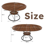 Table d'appoint moderne avec tiroir - Table de chevet pour chambre et salon, MDF aspect bois rustique et plateau en verre trempé, table d'appoint de style industriel
