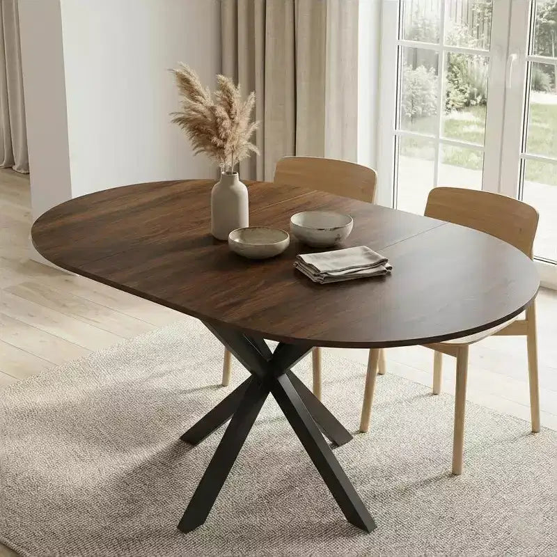 Table d'appoint moderne avec tiroir - Table de chevet pour chambre et salon, MDF aspect bois rustique et plateau en verre trempé, table d'appoint de style industriel