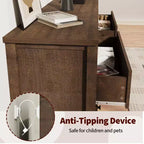 Commode de rangement moderne avec 5 tiroirs, armoire de rangement en bois pour chambre à coucher, chambre d'enfant, couloir, salon, chêne naturel 5 seaux