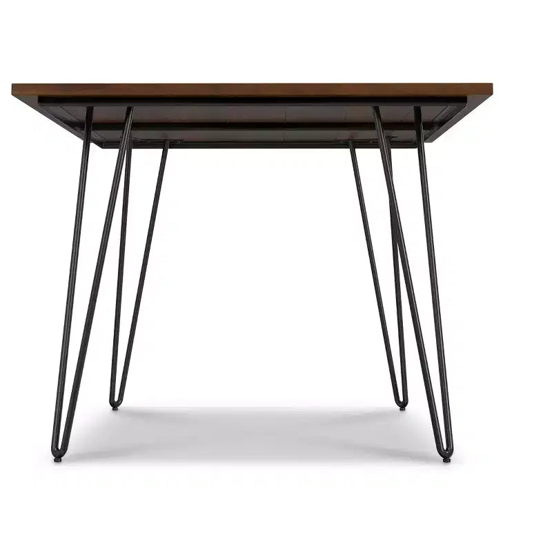 Table à manger industrielle rectangulaire 66 x 40 pouces