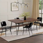 Table à manger industrielle rectangulaire 66 x 40 pouces