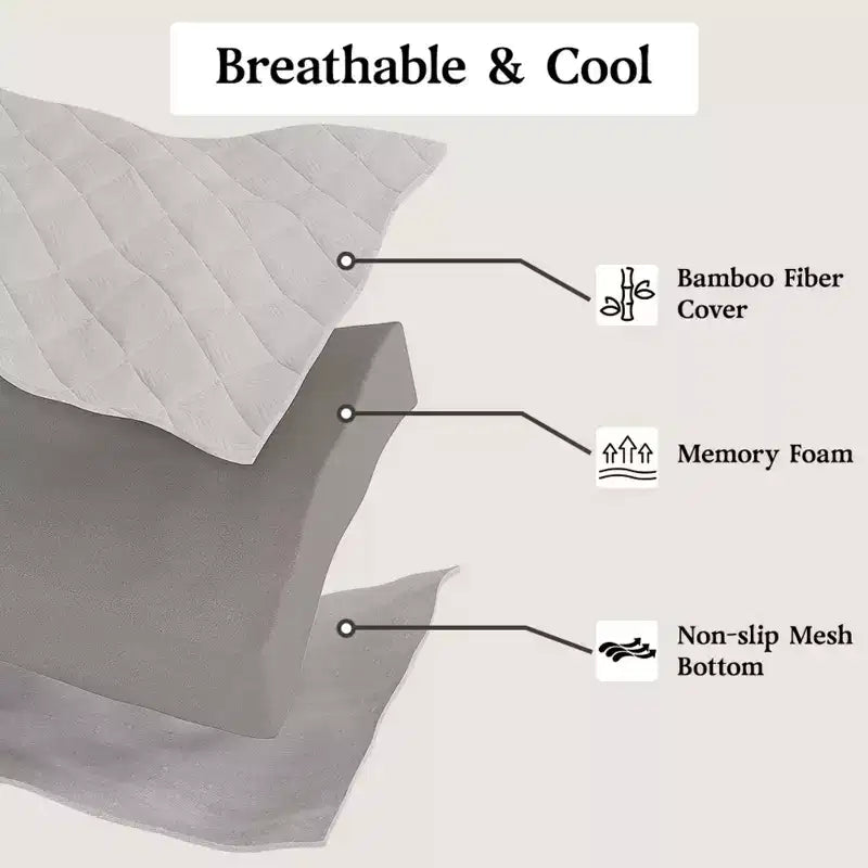 Surmatelas extra-ferme de 7,6 cm – Coussin en mousse haute densité anti-douleur avec housse amovible et inodore