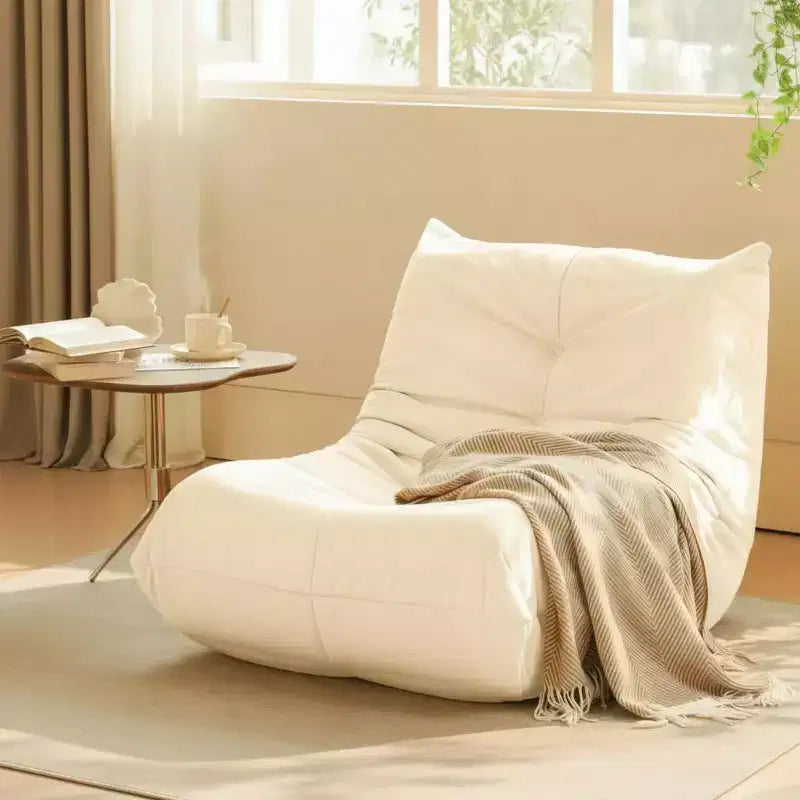 Canapé géant poire pour le sol, canapé paresseux en mousse à mémoire de forme pour adultes, grand pouf en simili cuir sans accoudoirs pour salon, chambre, dortoir, bureau