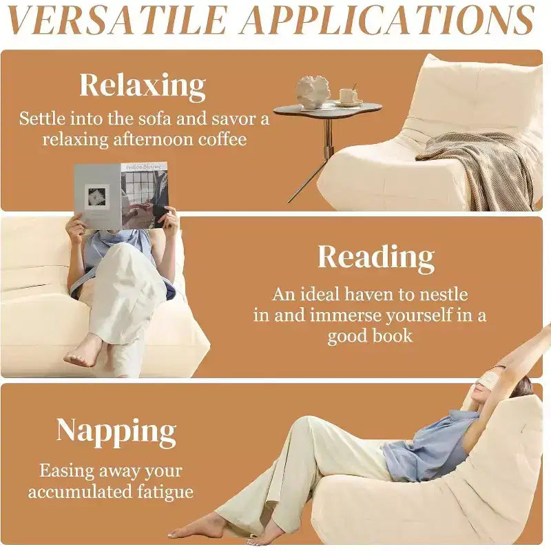 Canapé géant poire pour le sol, canapé paresseux en mousse à mémoire de forme pour adultes, grand pouf en simili cuir sans accoudoirs pour salon, chambre, dortoir, bureau