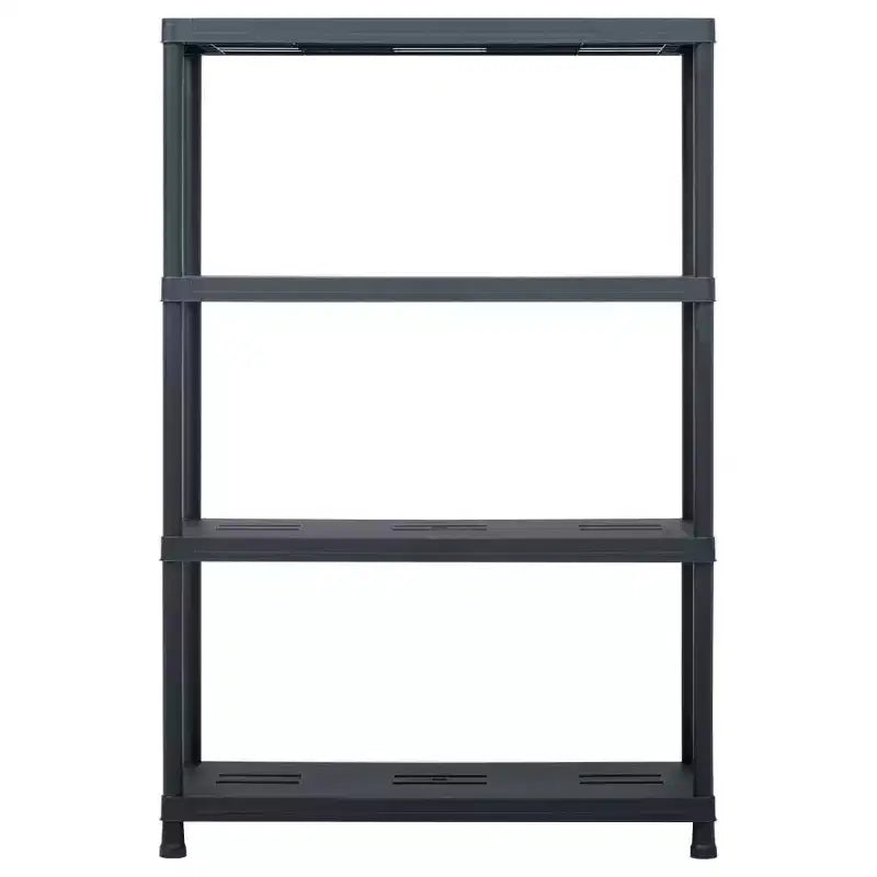 Étagères de rangement 2 pcs Noir 220 kg 90x40x138 cm Plastique