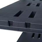Étagères de rangement 2 pcs Noir 220 kg 90x40x138 cm Plastique