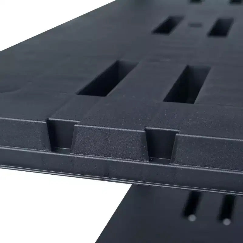 Étagères de rangement 2 pcs Noir 220 kg 90x40x138 cm Plastique