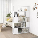 Bibliothèque/Meuble de rangement, blanc, bois d'ingénierie, 100x24x155 cm