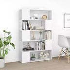 Bibliothèque/Meuble de rangement, blanc, bois d'ingénierie, 100x24x155 cm