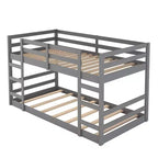 Lit superposé simple en bois avec échelle, montage facile