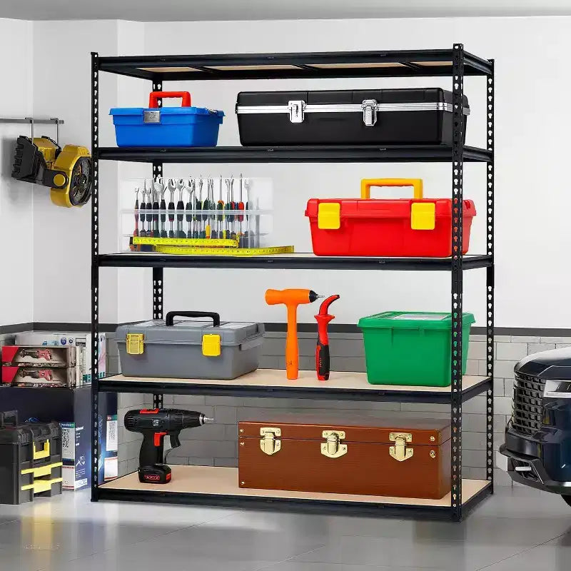 Étagère de garage, capacité de 1 134 kg, étagères de rangement réglables en acier, rayonnages de rangement robustes pour sous-sol, entrepôt, atelier