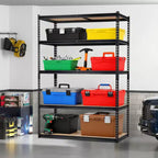 Étagère de garage, capacité de 1 134 kg, étagères de rangement réglables en acier, rayonnages de rangement robustes pour sous-sol, entrepôt, atelier