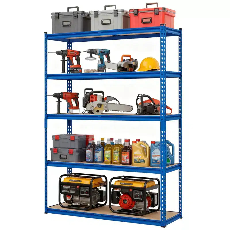 Étagère de garage, capacité de 1 134 kg, étagères de rangement réglables en acier, rayonnages de rangement robustes pour sous-sol, entrepôt, atelier