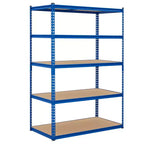 Étagère de garage, capacité de 1 134 kg, étagères de rangement réglables en acier, rayonnages de rangement robustes pour sous-sol, entrepôt, atelier