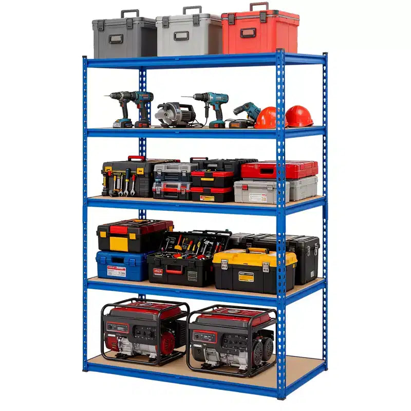 Étagère de garage, capacité de 1 134 kg, étagères de rangement réglables en acier, rayonnages de rangement robustes pour sous-sol, entrepôt, atelier