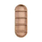 Étagère murale capsule Hutton Wood, Naturel, 13x33