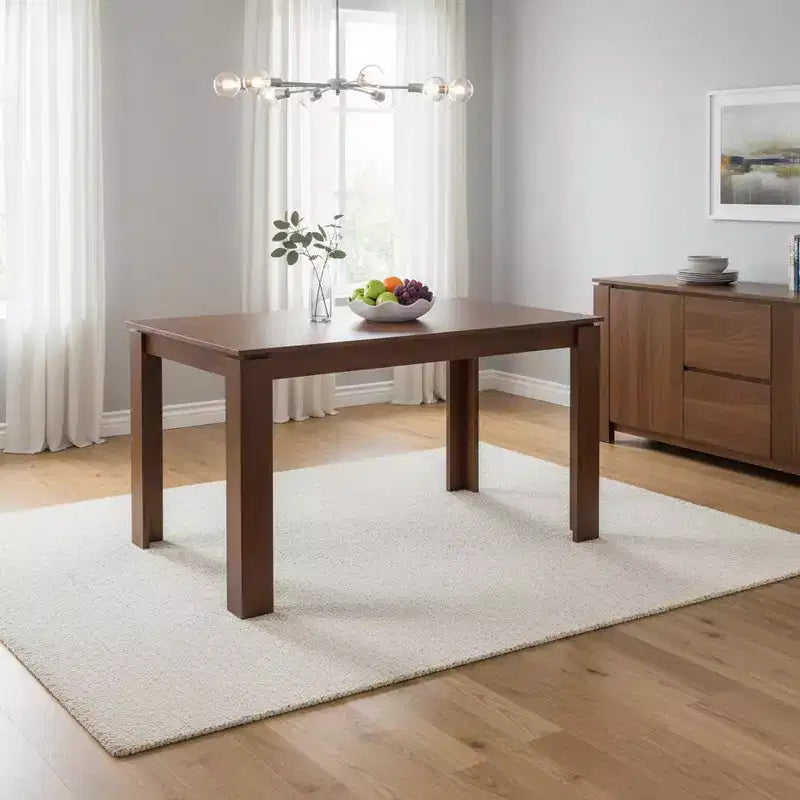 Ensemble table à manger et 6 tabourets, Table de cuisine moderne avec 6 tabourets en métal, Ensemble de salle à manger compact pour salle à manger, cuisine, appartement