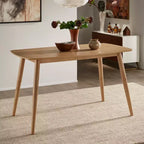 Ensemble de salle à manger Cortland en chêne naturel style mid-century de 160 cm de large, hauteur comptoir