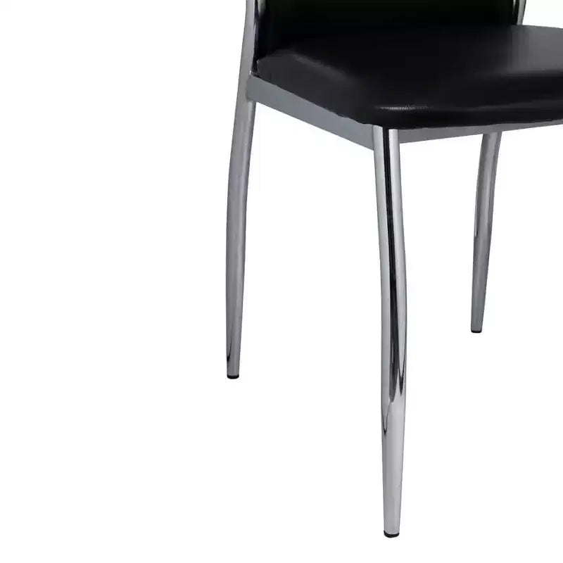 Chaises de salle à manger 2 pcs Similicuir noir