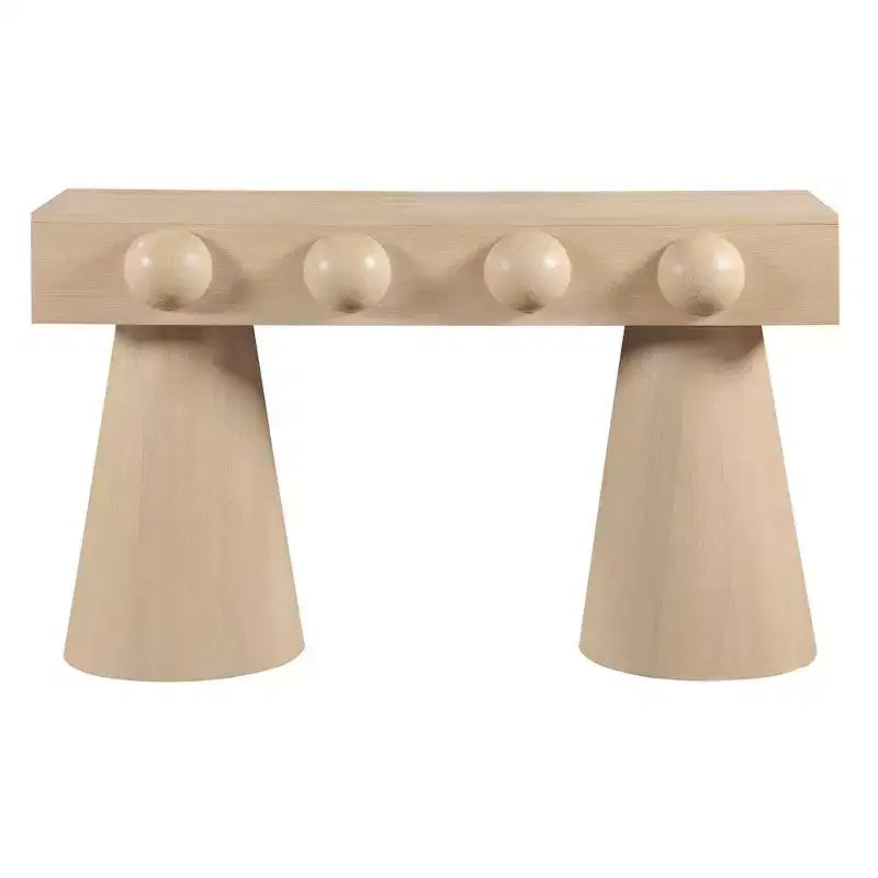 Console en placage de chêne naturel