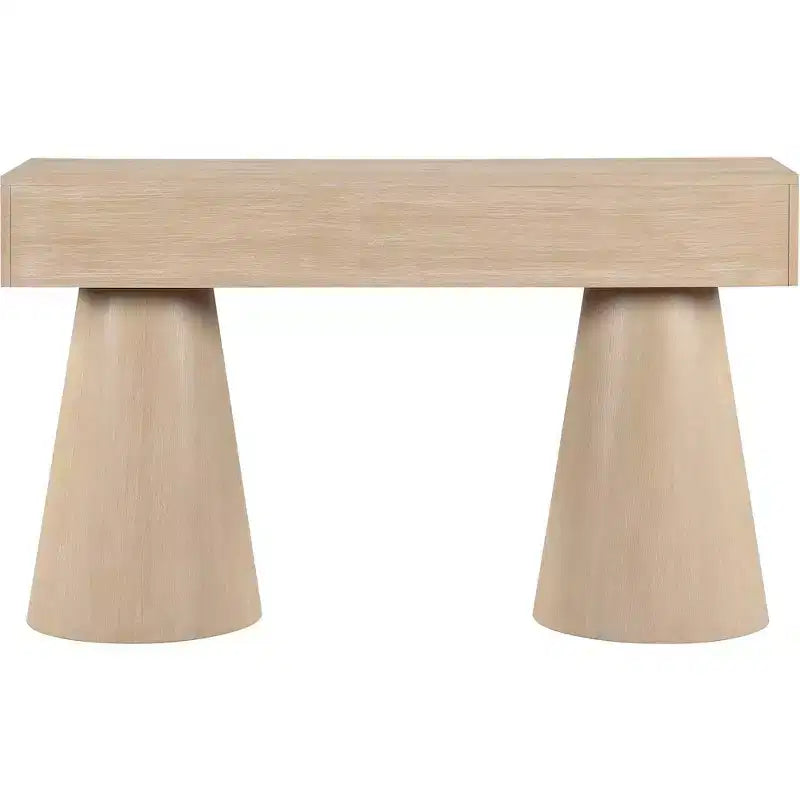 Console en placage de chêne naturel