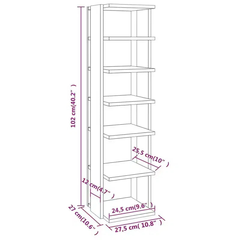 Meuble à Chaussures Haut et Étroit en Bois d'Ingénierie Blanc