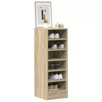 Meuble à chaussures bois d'ingénierie chêne sonoma 31,5 cm x 35 cm x 90 cm