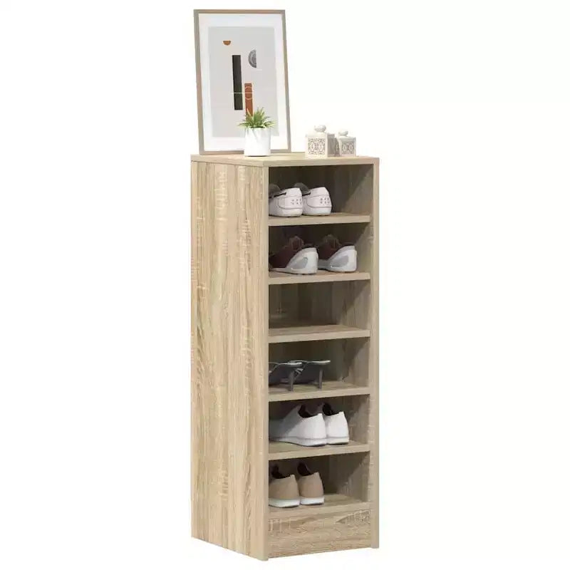 Meuble à chaussures bois d'ingénierie chêne sonoma 31,5 cm x 35 cm x 90 cm