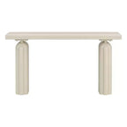 Console en placage d'acacia chic, élégante et luxueuse